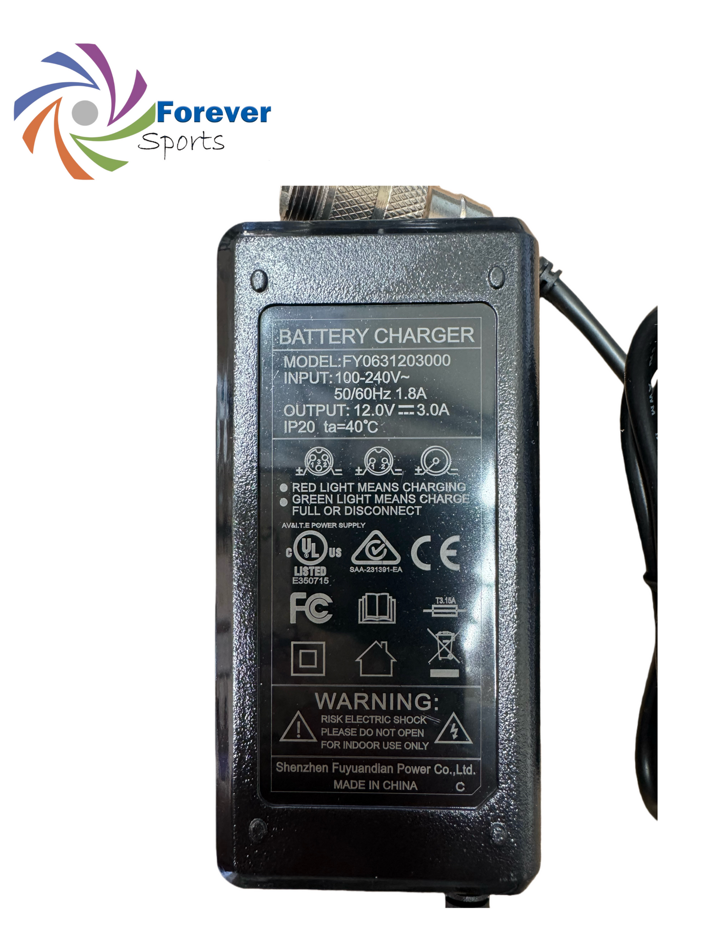 AU Standard 3-Pin 12V Golf Buggy Charger – Compatible with Forever Golf Buggy & Similar Brands