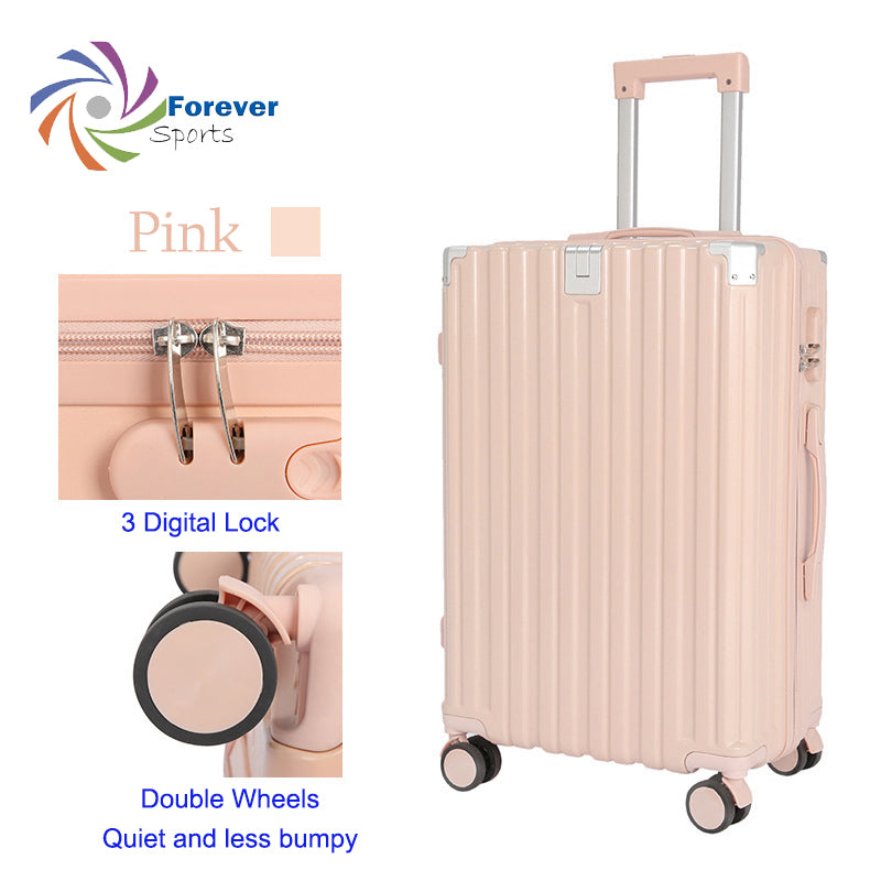 3pcs luggage Suitcase Trolley Set TSA Lock Travel Carry on Hard Cases-Pink