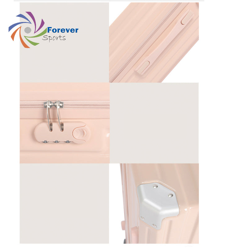 3pcs luggage Suitcase Trolley Set TSA Lock Travel Carry on Hard Cases-Pink