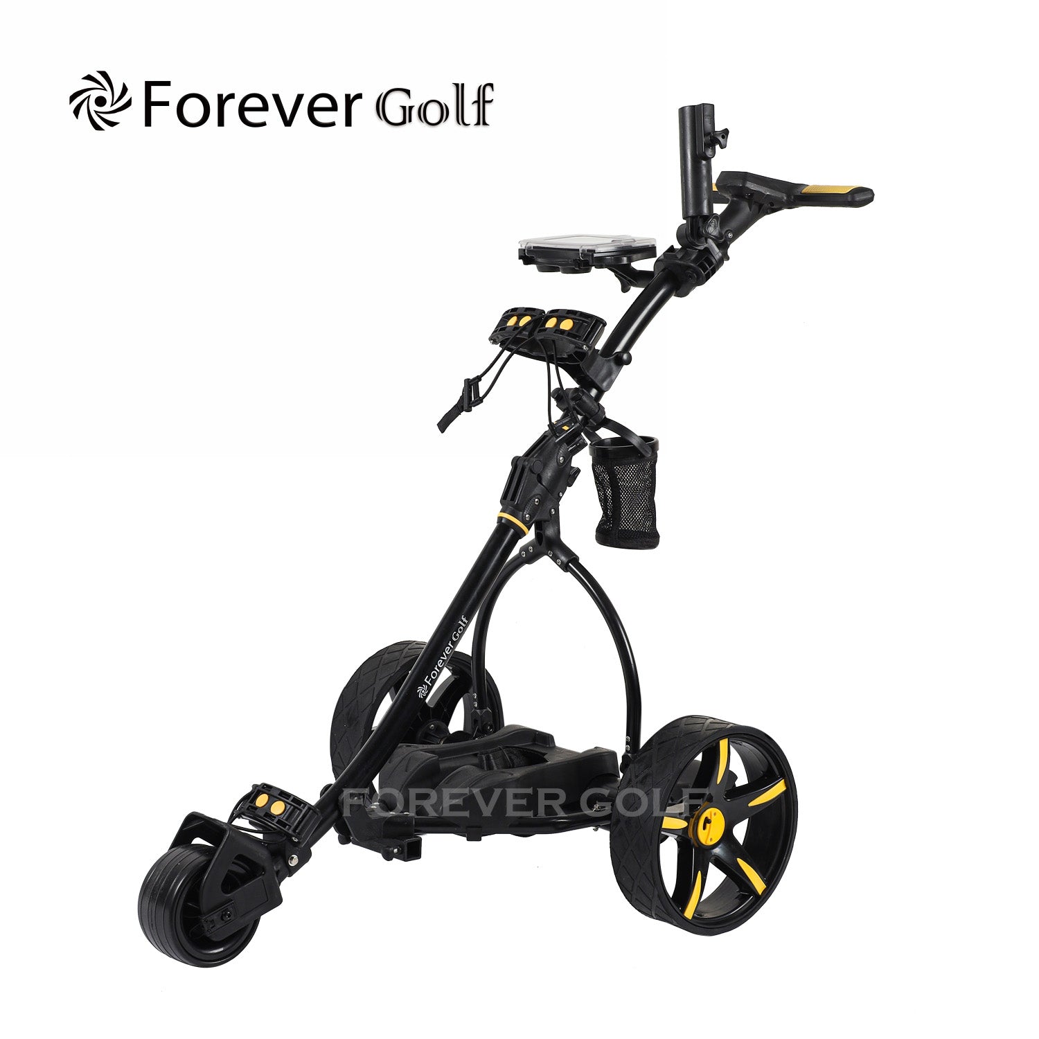 Brand New 2024 Remote Control Golf Buggy Dual Motors Electric Golf Trolley with a Build-in USB charger-Yellow image 9