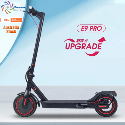 2026 Model E9 Dual Suspensions Electric Scooter/8.5inch Honeycomb Solid Tyres, 7.5Ah Li-ion battery, 800W Max power Motor-Black