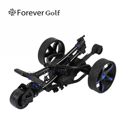 2025 Model Remote Control Dual Motors Electric Golf Trolley with a seat Golf Buggy-Blue