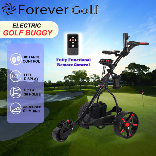 Brand New 2025 Remote Control Golf Buggy Dual Motors Electric Golf Trolley with a Build-in USB charger-Red