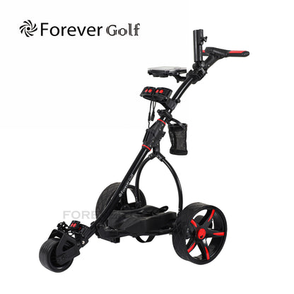 Brand New 2025 Remote Control Golf Buggy Dual Motors Electric Golf Trolley with a Build-in USB charger-Red