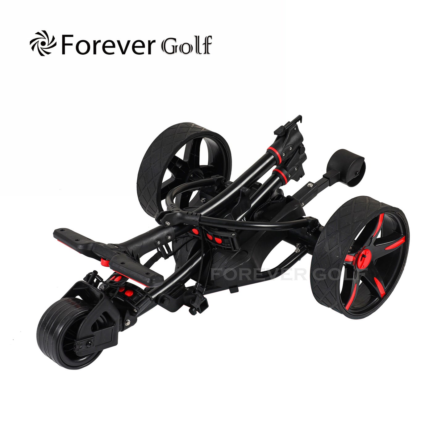 Brand New 2025 Remote Control Golf Buggy Dual Motors Electric Golf Trolley with a Build-in USB charger-Red