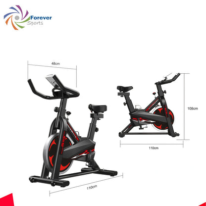 🚴‍♂️ [SPBK06]Forever Sports Spin Bike – Heavy Flywheel, Adjustable Resistance & LCD Monitor
