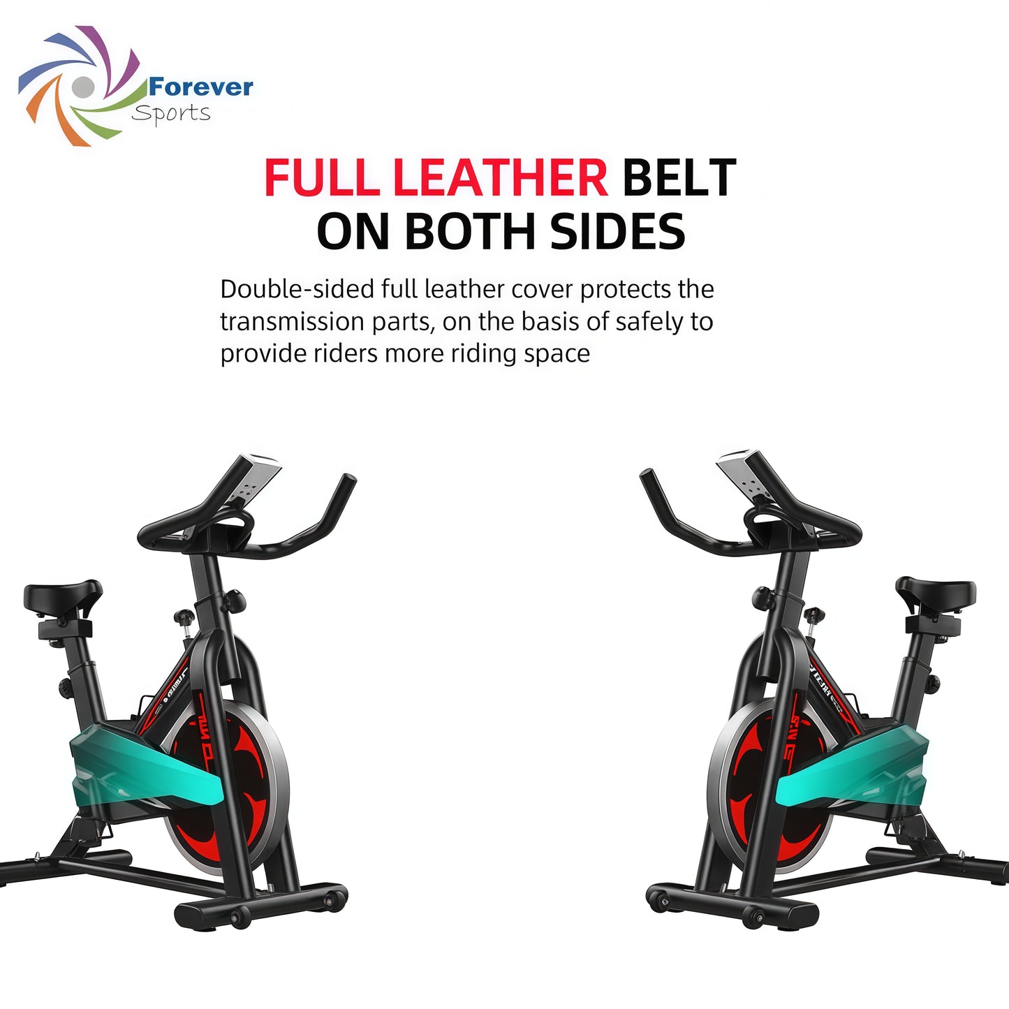 🚴‍♂️ [SPBK06]Forever Sports Spin Bike – Heavy Flywheel, Adjustable Resistance & LCD Monitor