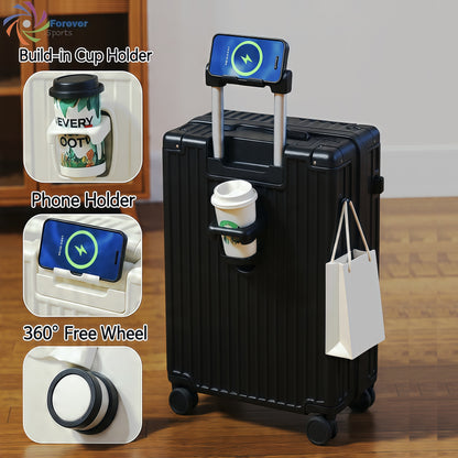 3pcs luggage Suitcase Trolley Set TSA Lock Travel Carry on Hard Cases-Black