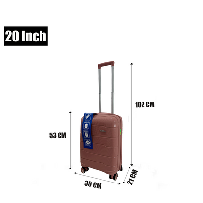 3pcs luggage Suitcase Trolley Set TSA Lock Travel Carry on Hard Cases-Rose Gold