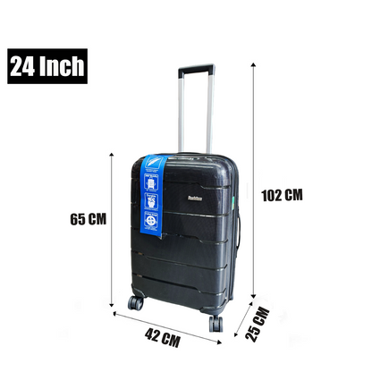 3pcs luggage Suitcase Trolley Set TSA Lock Travel Carry on Hard Cases-BLACK