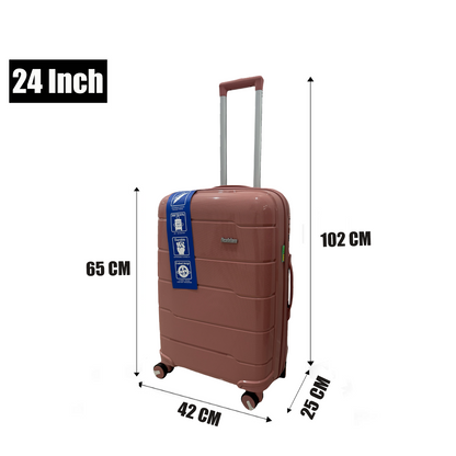 3pcs luggage Suitcase Trolley Set TSA Lock Travel Carry on Hard Cases-Rose Gold