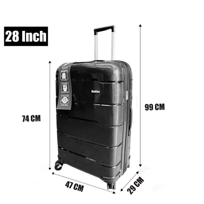 3pcs luggage Suitcase Trolley Set TSA Lock Travel Carry on Hard Cases-BLACK