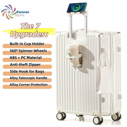 3pcs luggage Suitcase Trolley Set TSA Lock Travel Carry on Hard Cases-WHITE