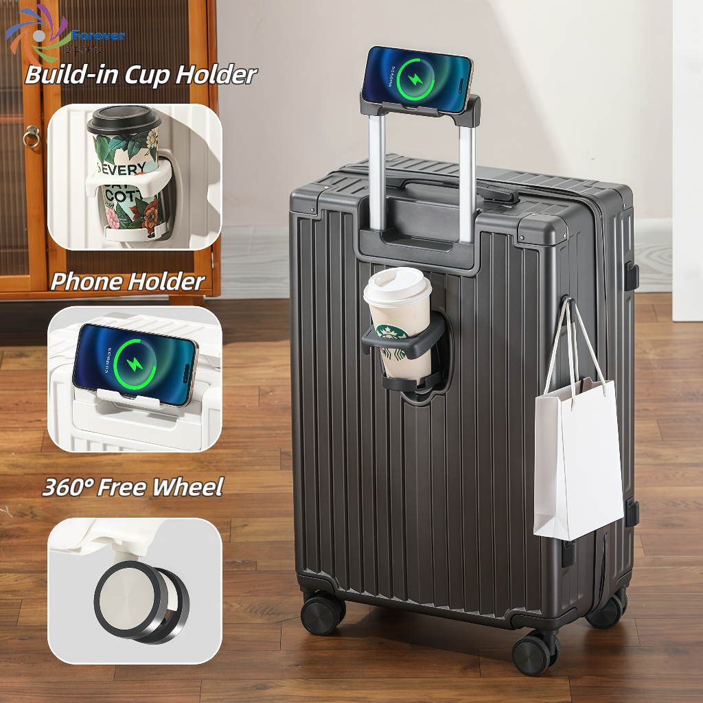 3pcs luggage Suitcase Trolley Set TSA Lock Travel Carry on Hard Cases-Grey